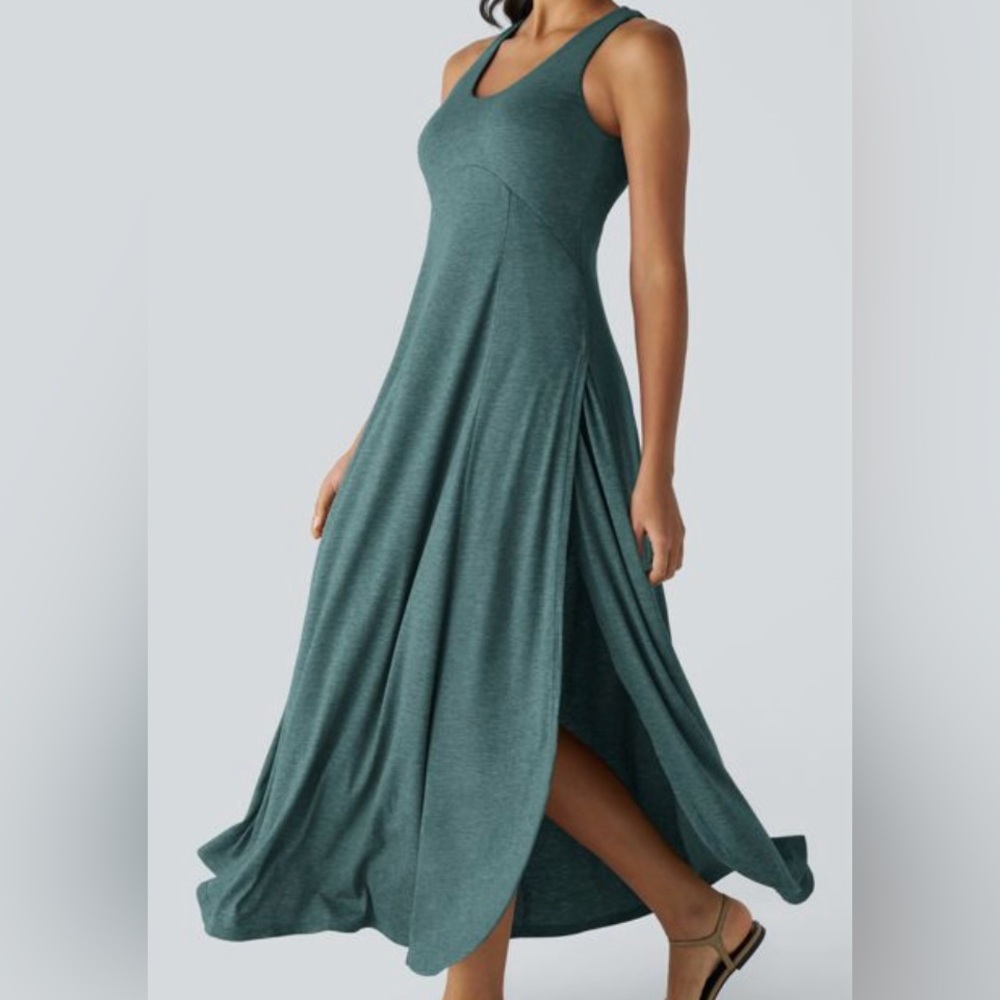 HALARA teal Maxi Dress